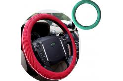 China OEM Non Slip Embossed Silicone Car Steering Wheel Cover supplier