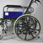 Solid Multi - Functional High Backrest Foldable Wheelchair With Commode for sale