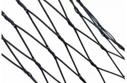 China Woven Flexible Black Oxide Cable Mesh , High Tensile SS Cable Mesh supplier
