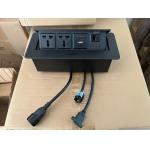 New popular zinc alloy pop up usb power socket 2 AC usb hdmi RJ45 for office meeting hotel for sale