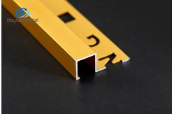 China Anodized Aluminium Edge Trim Profiles With Hole Punched 0.7-2mm Thickness supplier
