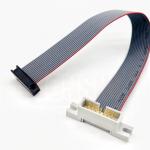 Electronic Flat Cable 2.54mm Pitch IDC Flat Ribbon Cable Connector Customized Color for sale
