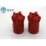 Red 40mm Drill Tapered Button Bit Carbon Steel Hard Rock Mining for sale
