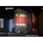 3d Video LED Curtain Screen 150mm RGB With Automatic Brightness Control for sale