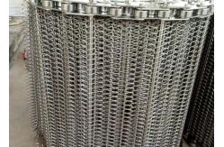 China Vegetable Sorting 316l Stainless Steel Spiral Mesh Belt supplier