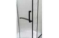 China 6mm Narrow Reeded Glass With Alum Frame For Modern And Stylish Bathroom supplier