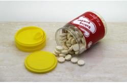 China Eco friendly Clear Pet Candy Jars With Plastic Easy Open End 380ML supplier