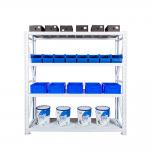 Hot sale 4 layer stainless steel storage rack, light duty metal shelf , adjustable warehouse racking system for sale