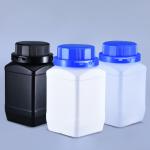 Chemical Experiment 500ml Square Shape PE Lab Reagent Bottle with Plastic Screw Cap for sale