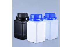 China Chemical Experiment 500ml Square Shape PE Lab Reagent Bottle with Plastic Screw Cap supplier