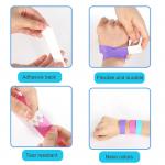 Adjustable Tyvek Custom Festival Bracelet Waterproof VIP Entry Admission Paper Band Wristband for sale