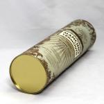 Customised Movable Tin Lid silver stamping Kraft Paper Tube Packaging , Wine Bottle paper cans for sale