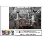 High Capacity automatic Aerosol Filling Machine For PU Foam / Pesticide