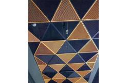 China 1mm Triangular Metal Ceiling Tiles Perforated Aluminium ISO9001 supplier