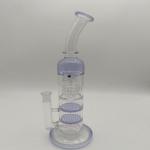 14mm 18mm Glass Straight Tube Male Joint Water Bubbler Pipe for sale