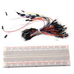 830 Point Arduino Solderless Bread Board 65 Colorful Jumper Wire for sale