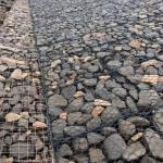 Low Carbon Steel Wire 1x1x2 M Gabion Fence Baskets Stone Filled Box Three Twist Weave for sale