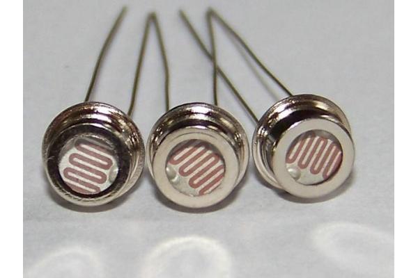 Coated 12mm 10M Ohm CDS Photoconductive Cell Metal For Electric Circuit