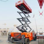 Lifting height of 14m Self-cutting fork type aerial working platform for sale