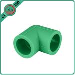 Green / White PPR Pipe Elbow , PPR Elbow 90 20 - 110 MM Size Long Life Span for sale