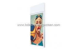 China Roof Mount LCD Advertising Screen Ultra Thin Double Sides Digital Signage Ceiling Pole supplier