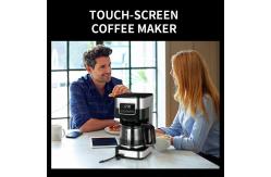 China OEM Touch Screen Auto Drip Coffee Machine 10 Cup Programmable With Glass Carafe supplier