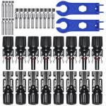 Durable MC4 Branch Solar PV Connectors Male Female 8 Pairs Waterproof for sale