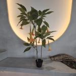 Insect Resistant Lifelike Artificial Plants Artificial Datura Tree For Home Decor for sale