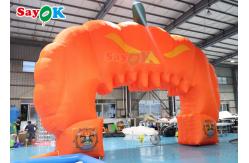 China Halloween Pumpkin Inflatable Arch Hallowmas Decoration Blow Up Archway supplier