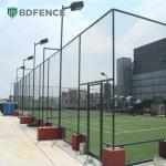 Sports Field 48 Inch Chain Link Fence With Ball-Stop Netting for sale