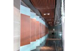 China Melamine Surface Wooden Partition Doors , Moveable Folding Room Dividers supplier