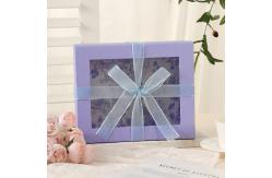 China Valentine's Day Rigid Gift Box Creative Window With Bow Exquisite Box supplier