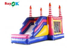 China Inflatable Slippery Slide Inflatable Bouncers Slide Birthday Bounce House For Entertainment supplier