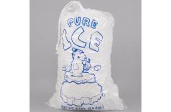China Reusable PE Clear 8lb 10lb 20lb Ice Storage Bag With Drawstring supplier