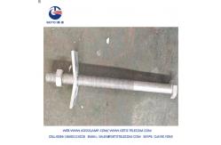 China Galvanized Pole Head Coupling Bolt  Strut Pole Line Bolt Hardware supplier