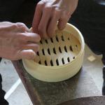 Handmade Woven Steamer Drawer With Side Handles Dumplings Traditional Delicacies Bamboo Steamer