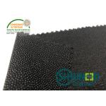 Black PA Coated Woven Interlining Twill Woven Stretch Interfacing for sale