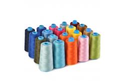 China Plastic Cone Optical White Sewing Thread , Eco - Friendly White Sewing Thread supplier
