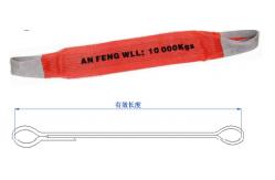 China Flat Double Layers High Strength Polyester Webbing Sling Eye And Eye supplier