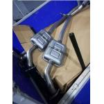 Geely Binyue stainless steel silver front muffler is used for engine exhaust noise reduction for sale