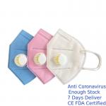 Disposable Pm 2.5 N95 Face Mask Anti Pollution / Anti Dust With Filter Valve for sale