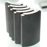 Charcoal Gray Anisotropic Ferrite Magnet Arc Block Ring Shape for sale