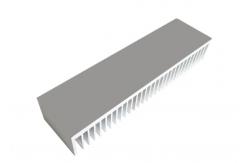 China Natural Anodized Radiator Aluminum Heatsink Extrusion Profiles supplier