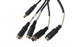 China 22AWG 24AWG Security Camera Cable With DC Barrel BNC Connector supplier