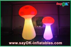 China Red Yellow Purple Decoration Standing Inflatable Mushroom With led Giant supplier