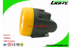 China 10000 Lux Underground LED Coal Mining Lights with USB Charger 170g Light Weight supplier