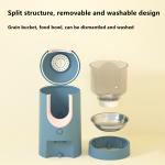 Stainless Steel Intelligent Pet Feeder Timing Quantitative Dual Purpose Moisture Proof