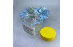 China Wide Mouth Stackable Kookie Food 225ml Square Clear Plastic Grip Jars supplier