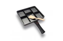 China 6 In 1 Multi Section Frying Pan 38x32cm Plate Size supplier