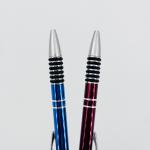 Classical Aluminum Anti Slip Pressing Ballpoint Pen With Printing logos